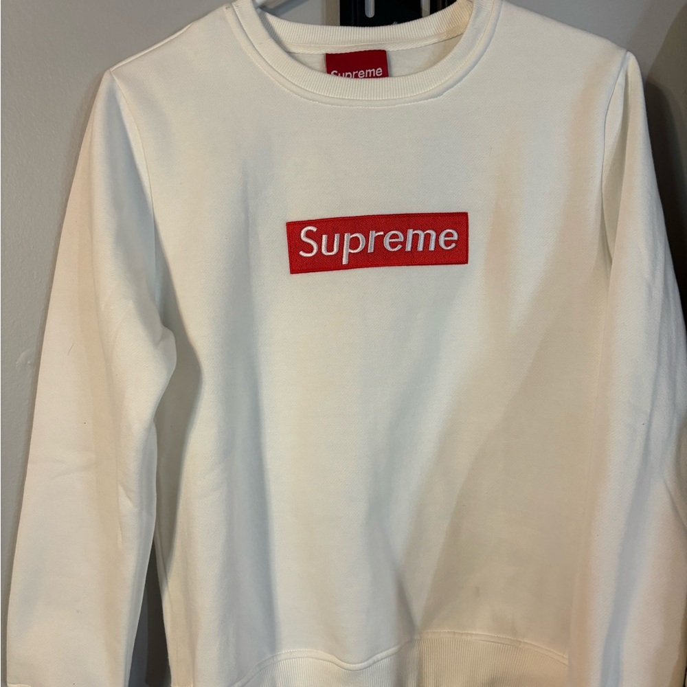 Supreme White Sweater